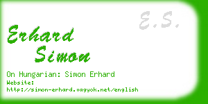 erhard simon business card